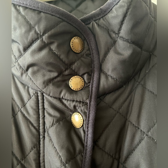 Ralph Lauren Black Quilted Jacket, Horsebit Lining. Sz. XL - Picture 7 of 8